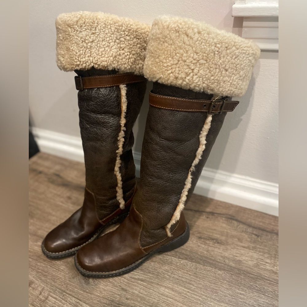 Born Leather & Fully Lined Sherpa Riding Boots